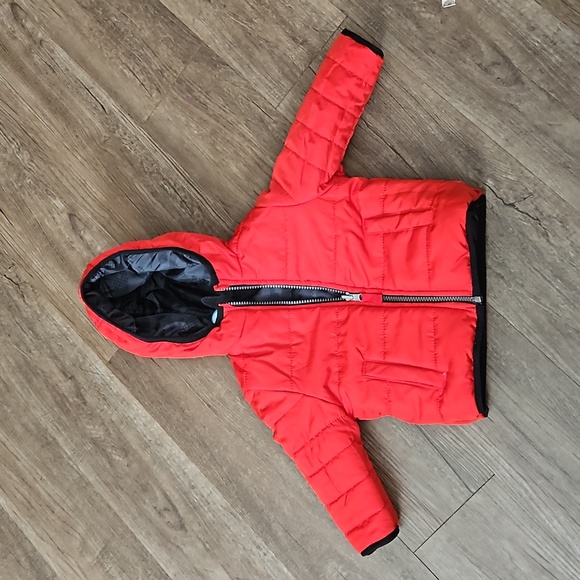 Carter's, reversible, jacket, size 12 months, boys, black, red, hooded - Picture 9 of 9